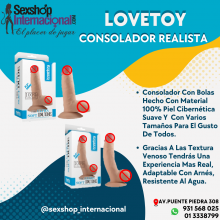 CONSOLADOR FUNDA CON CORREA REALISTA LOVETOY 8.5